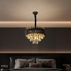 Whizmax Modern New Crystal Chandelier, Black and Gold Glass Lamp, Suitable for Bedroom, Living Room, Study Room - 2 of 4