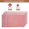 Unique Bargains Acrylic Self-Adhesive Craft Decorative 4 Sheets Rhinestone Stickers - 2 of 4