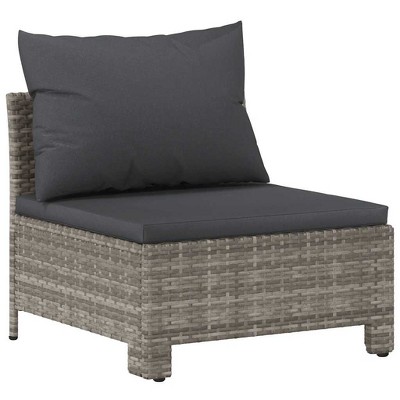 vidaXL Middle Sofa Grey