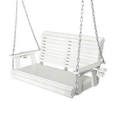 Fortune Candy Porch Swing 2-Seater for Outdoor Patio Garden Yard