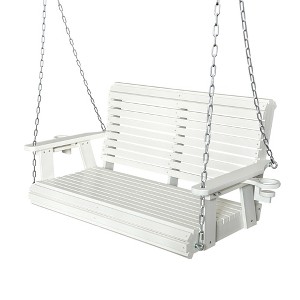 Fortune Candy Porch Swing 2-Seater for Outdoor Patio Garden Yard - 1 of 4
