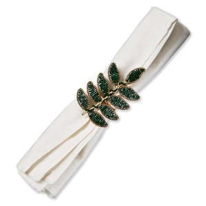 tag Beaded Leaf Napkin Ring - 1 of 2