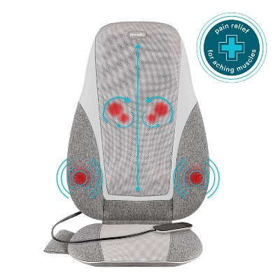 Belmint Seat Cushion Massager with Shiatsu Vibration, Soothing Heat for  Back 
