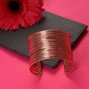 SOHI Women's Rose Gold Wired Statement Bracelet - 2 of 3