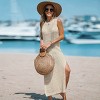 Women's Sleeveless Cutout Bodycon Cover-Up Maxi Dress - Cupshe - 4 of 4