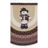 Earth Rugs Snowman in Top Hat Printed Tread Slice – Winter Holiday Farmhouse Accent 18"x29" - 3 of 3