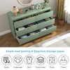 Resenkos Modern Mid Century 6 Drawer Wide Dressers Chests for Bedroom, Chest of Drawer Organizer Grey - 4 of 4