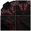 Men's Western Cowboy Shirts Casual Embroidered Long Sleeve Button Down Shirt - 4 of 4