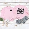 Simply Sage Market Women's Graphic Sweatshirt I'm A Cool Mom Smiley Face Front And Back - 3 of 4