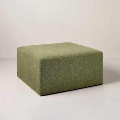 Green deals cocktail ottoman