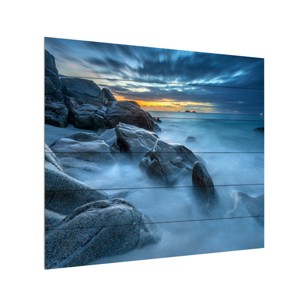 Trademark Fine Art -Mathieu Rivrin 'Blue Hour for a Blue Ocean' Canvas Art - 1 of 4