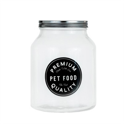 Amici Pet Premium Pet Food Glass Canister, Medium, 104oz