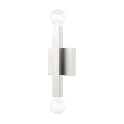 Livex Lighting Solna 2 - Light Wall Light in  Brushed Nickel