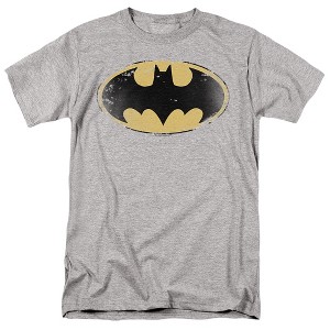 Men's Batman Distressed Shield Adult T-Shirt - 1 of 4