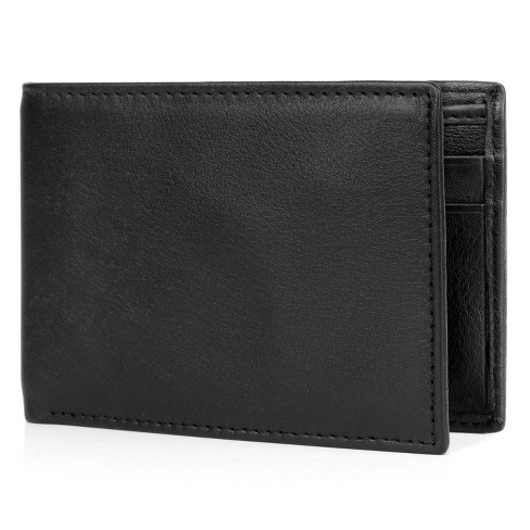 Guess Men's Leather Slim Bifold Wallet, Brown/Brown Logo, One Size