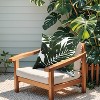 2 Pack Outdoor Throw Pillows, Waterproof & Fade-Resistant Patio Cushions for Garden,18x18 Inch, Green leaf - 4 of 4