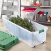 200qt Latching Tree Box Clear Base with Lid and Latch Green - Brightroom™ - 2 of 3