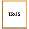 PosterPalooza | Classic Modern Gold Picture Frame - UV Acrylic, Foam Board Backing, Hanging Hardware - 2 of 4