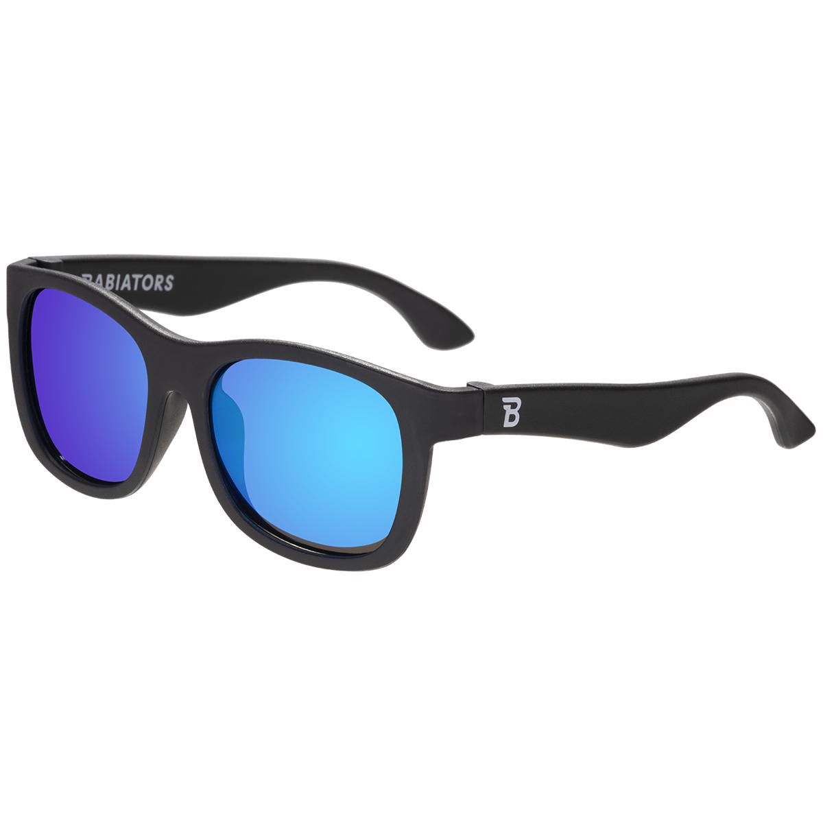 Babiators Jet Black Polarized Navigator with Cobalt Mirrored Lens
