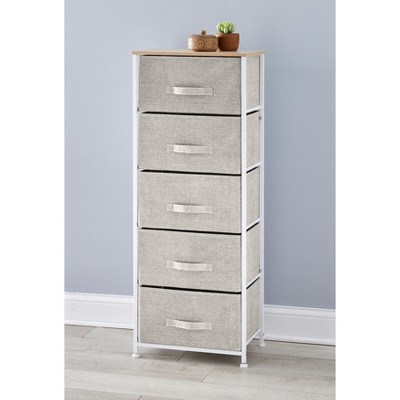 BrylaneHome 5-Drawer Tall Eve Storage Dresser