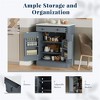 TIRAMISUBEST 4-Piece Freestanding Kitchen Pantry Cabinet Combo, Tall Kitchen Hutch with Storage Drawers and Adjustable Shelf - 3 of 4