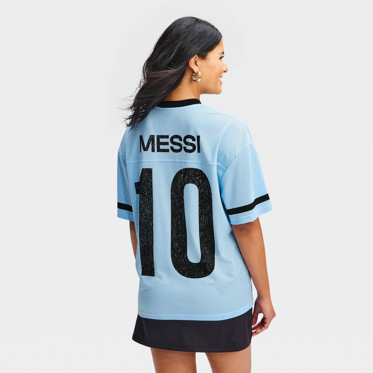Latino Heritage Month Adult Messi Jersey - Light Blue - thumbnail 3