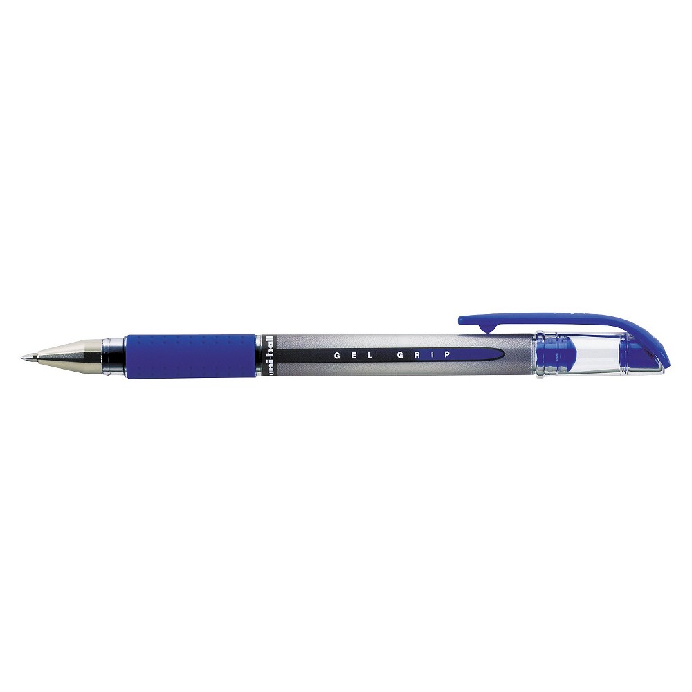 UPC 070530654516 product image for uni-ball Signo Gel GRIP Roller Ball Stick Gel Pen, Blue Ink, Medium, Dozen | upcitemdb.com
