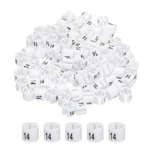 Unique Bargains Easy to Remove Reusable Easy to Recognize Hanger Markers Label - 1 of 3