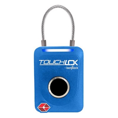 TechLok™ TouchLok by BenjiLock TSA-Approved Fingerprint Travel Lock in Blue