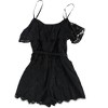 GUESS Womens Ruffled Lace Romper Jumpsuit - 2 of 2