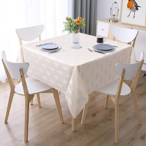 Jacquard Table Cloth Heavy Weight Damask Fabric Tablecloth - 1 of 4