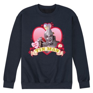 Men's - Wizard of Oz - Heart Tin Man Graphic Fleece Sweatshirt - 1 of 4
