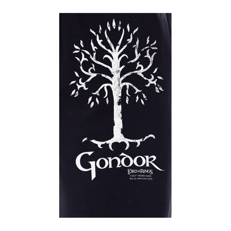 The Lord Of The Rings Mens' Gondor White Tree Sleep Jogger Pajama Pants Black, 3 of 4
