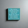 Slickblue Funny Coffee Quote Wood Sign – Rustic Wall Decor for Kitchen or Shelf – 7x7 Inches, 10 Color Options - 2 of 3