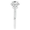 Pompeii3 1 1/2Ct Moissanite & Diamond pave Engagement Ring White Yellow Rose Gold - 3 of 4