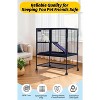 Metal Small Animal Cage,34 ''H Multi-Level Ferret Cage for Small Animals - Large Hamster Cage with Ramp, Extra Storage Stand - 2 of 4