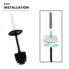 Evideco French Home Goods Square Metal Toilet Brush and Holder Sturdy Handle, Splash Guard, Removable Inner Protection - 3 of 4