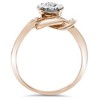 Pompeii3 1/4 Ct Diamond Promise Engagement Ring 14K Rose Gold - 3 of 4