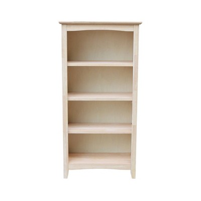 Eco-Friendly Parawood Traditional Adjustable Bookcase - 54" Brown