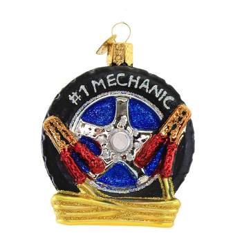 Old World Christmas 3.0 Inch Auto Mechanic Tire Wrenches Tree Ornaments