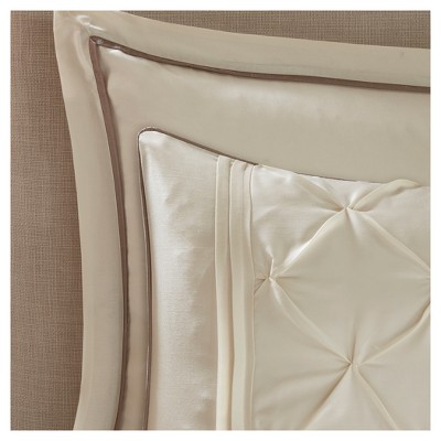 Ivory Microfiber Queen 24-Piece Bedding Set
