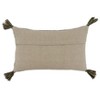 Saro Lifestyle Hamsa Hand Embroidered Pillow - Down Filled, 12"x20" Oblong, Black - 2 of 3