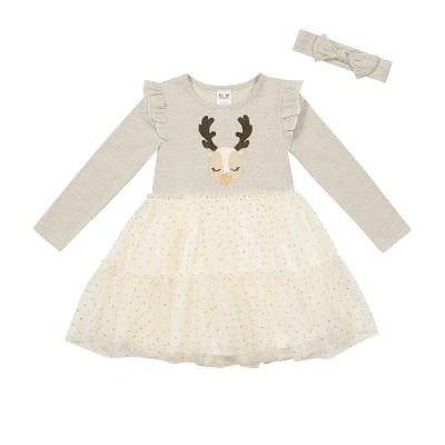 Joyful Moments Little Girl Holiday Tutu Dress