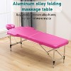 FDW Aluminium Portable Massage Table 2 Fold Height Adjustable - 2 of 4
