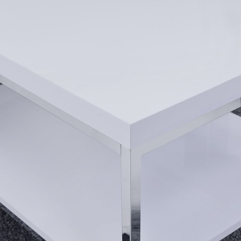 Modern Lucia Cocktail Table White - Steve Silver, 4 of 5