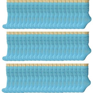 120 Pairs Extra-Long Heavy Slouch Socks – Women's Shoe Size 5-10, Cotton Blend, Retro 80s Style - 1 of 1