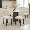 Upholstered Dining Chairs Set of 2, Fabric Parsons Dining Room Chair with Nailhead Trim, Fabric Accent Chair Kitchen Chairs - 3 of 4
