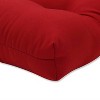Outdoor 2-Piece Conversation/Deep Seating Chair Cushion Set - Red - Pillow Perfect - 2 of 3