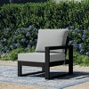 WestinTrends Montara Outdoor Patio HDPE Right Arm Facing Sectional Corner Chair with Patio Cushions - 2 of 4