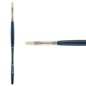 Borciani Bonazzi UNICO Bianco Synthetic Series 832 Paint Brush, Filbert 6 - Acrylic, Oil, Gel, Impasso Painting - Ergonomic Handle, Cruelty-Free, - 1 of 4